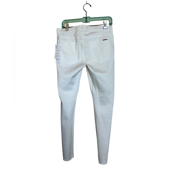 Hudson Nico Midrise Super Skinny Ankle Jean in White - Picture 4 of 11